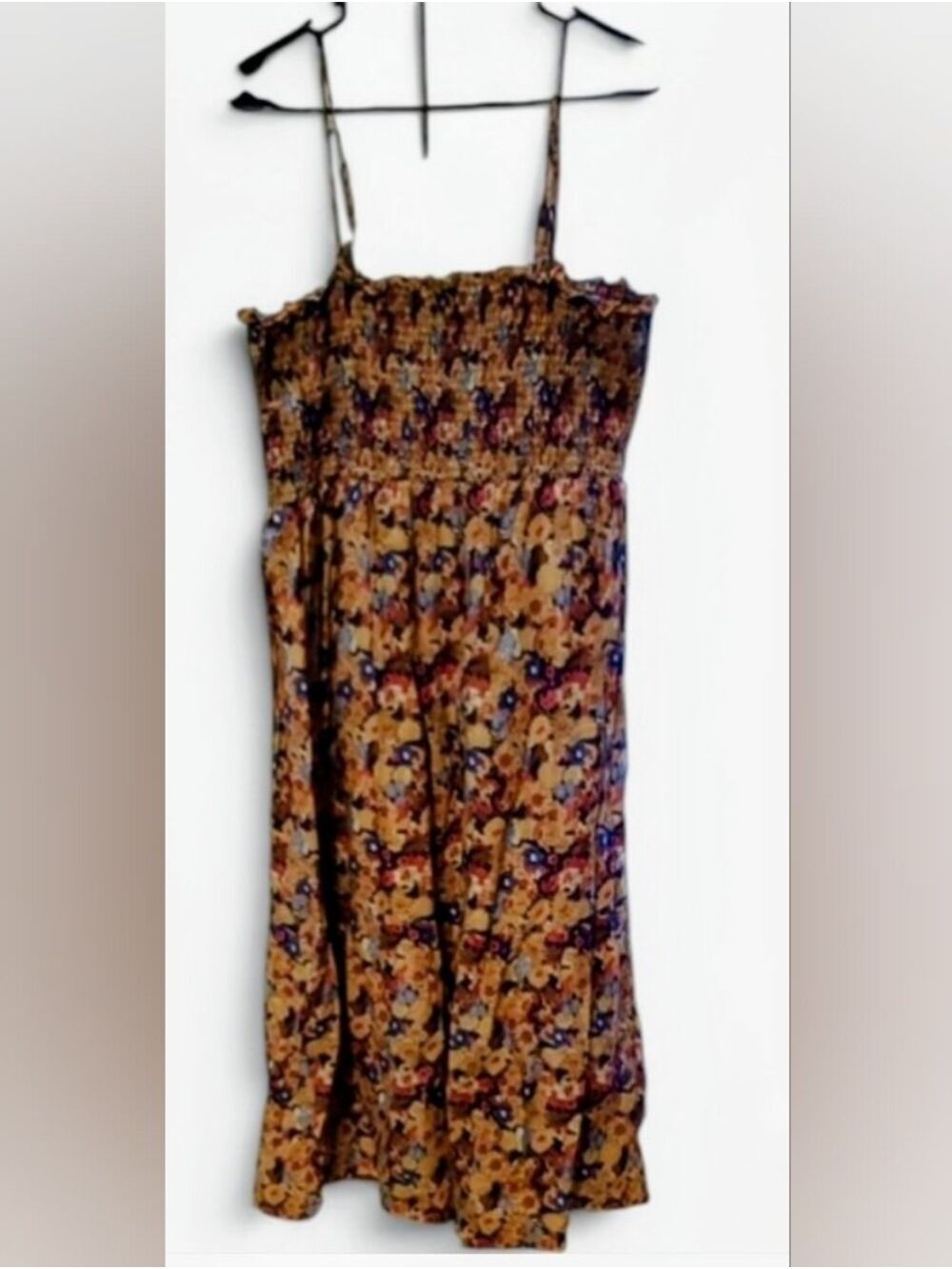 Smocked Stylish Midi XL Summer Dress NWOT - Picture 1 of 3